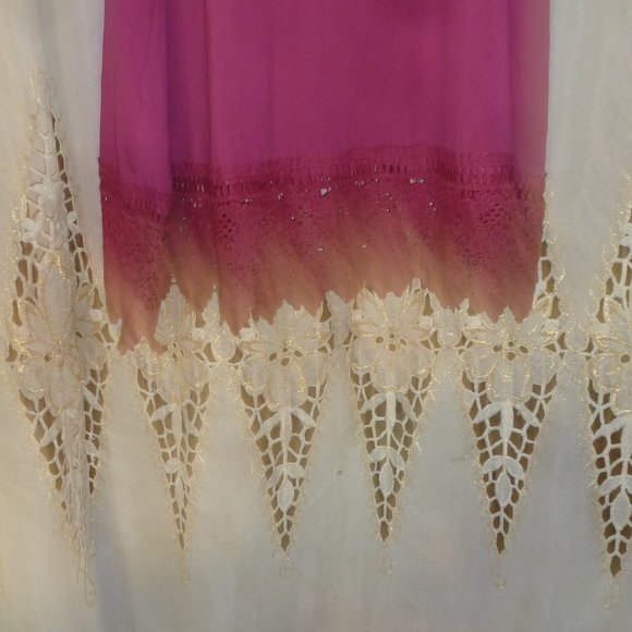 4XL Perfect Sleeveless U-Neck Long Tunic finished with lace  NWT - Picture 2 of 11